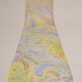 Hand painted silk scarf