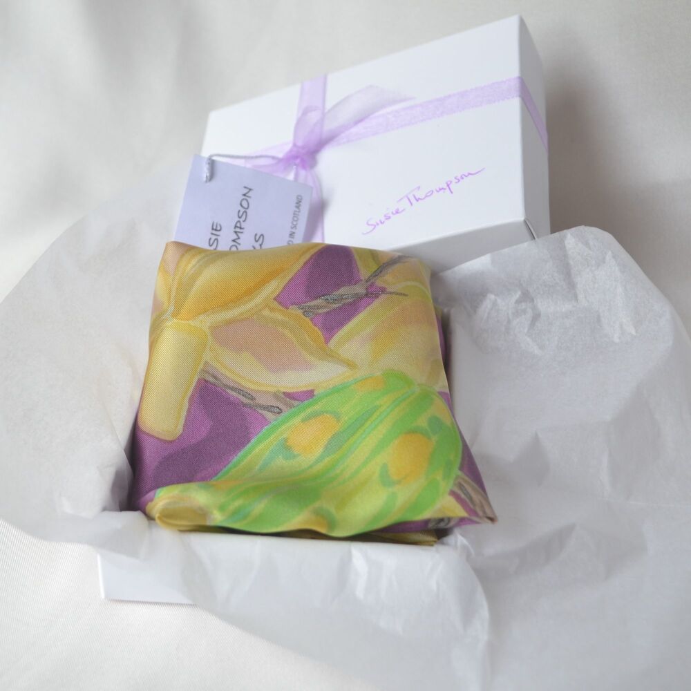 pocket square and gift box