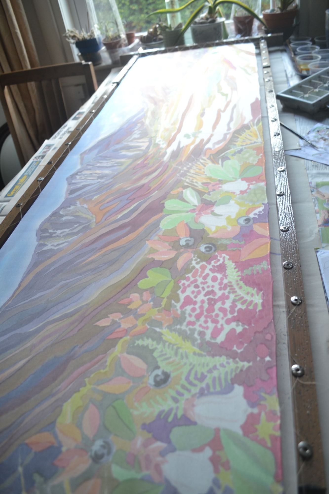 painting on silk