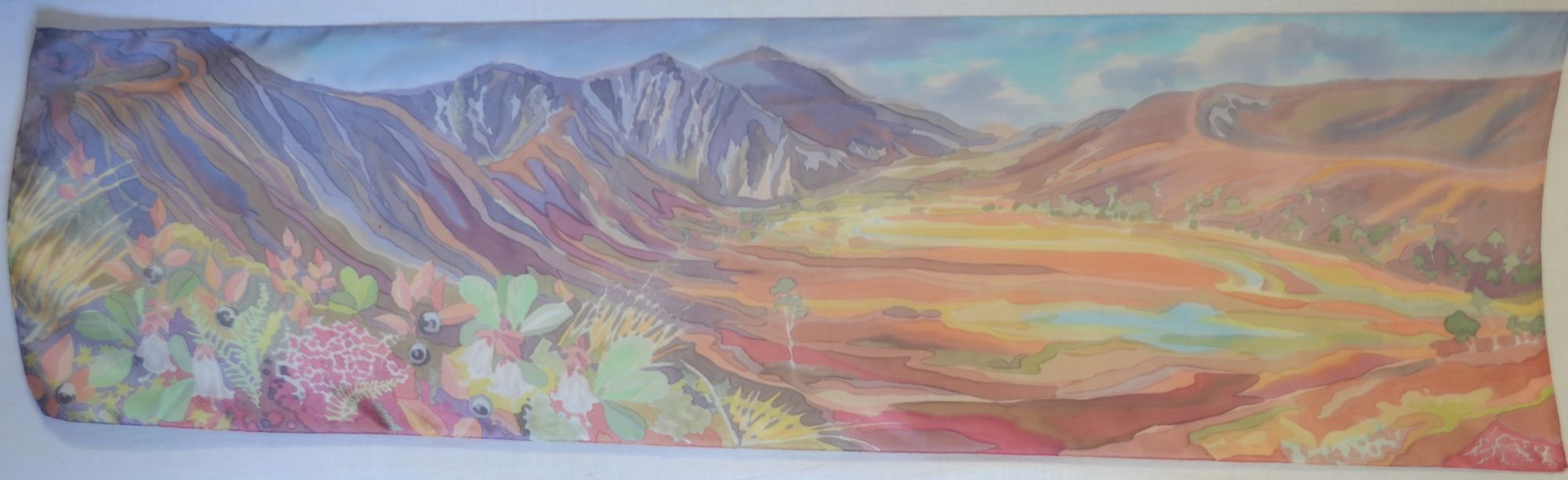 landscape painting on silk