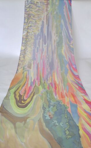 Landscape silk scarf
