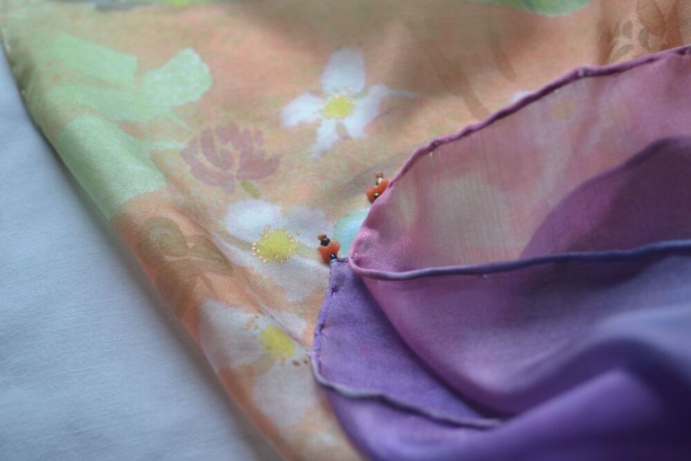 silk scarf detail