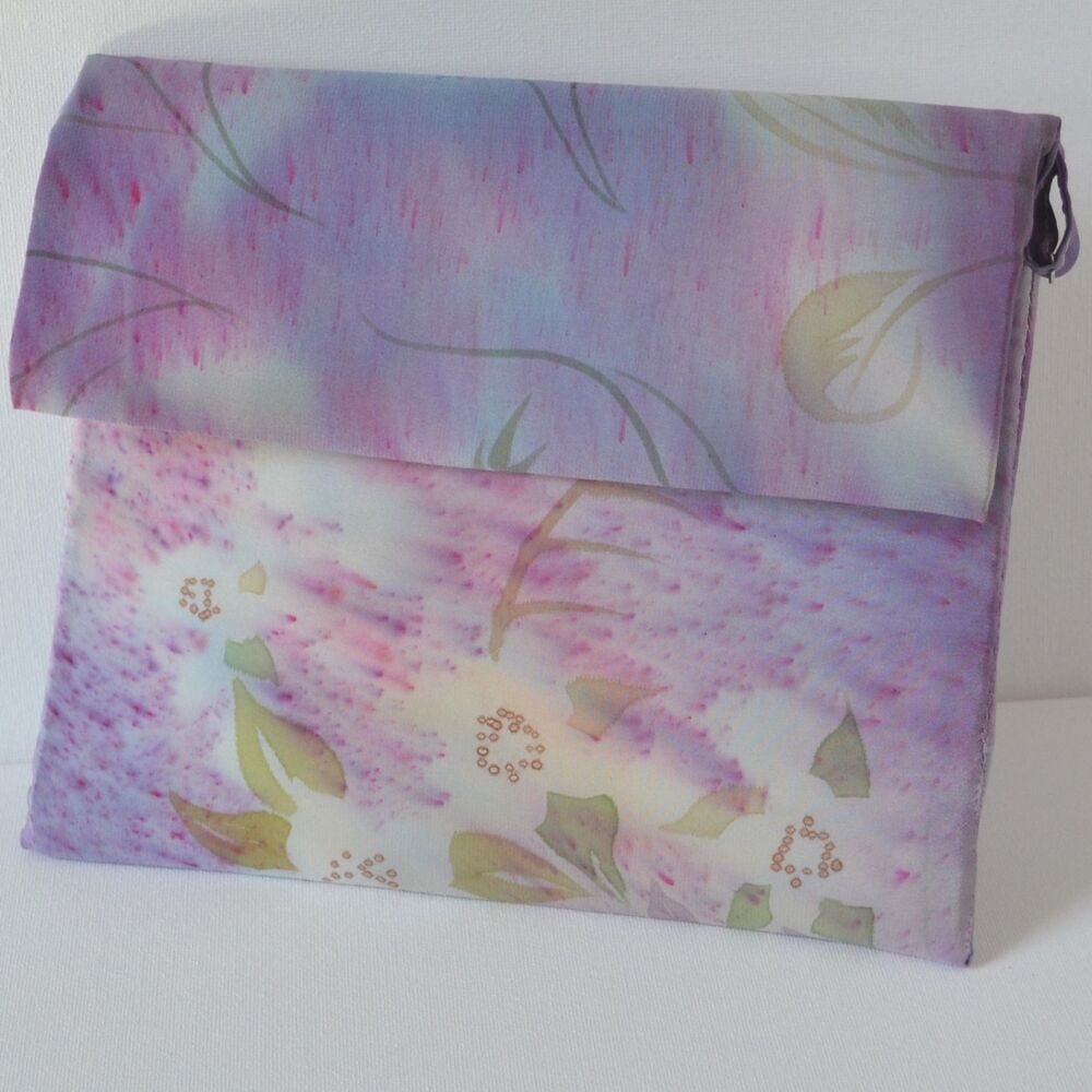 Silk clutch bag