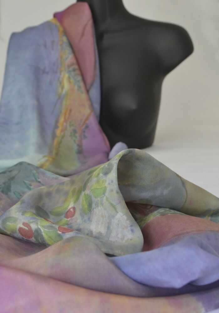 silk scarf on a mannequin