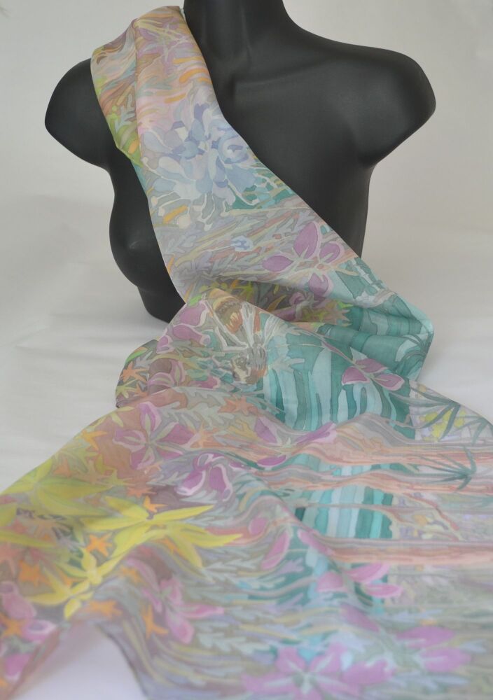 silk scarf on a mannequin