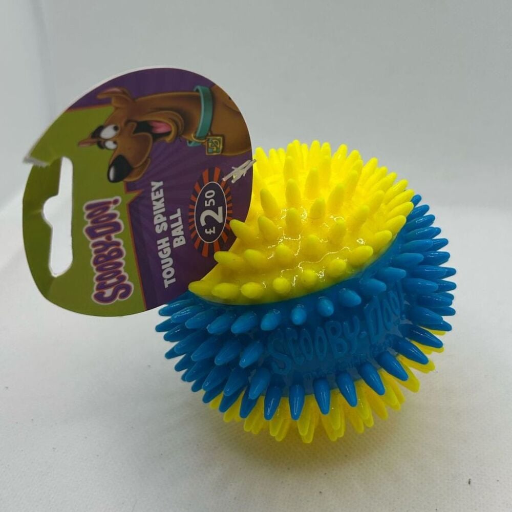 Scooby Doo Tough Spikey Ball - Blue and Yellow