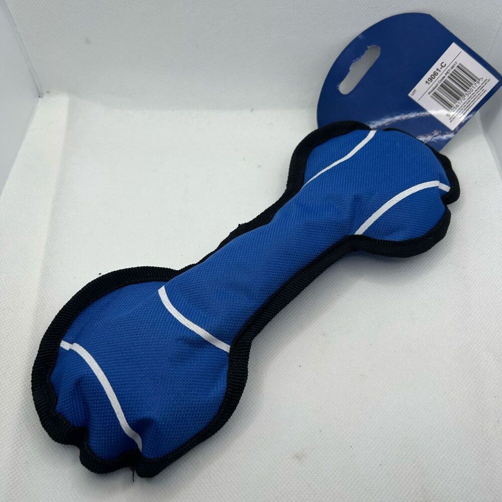 Soft Squeak Bone Toy - Blue