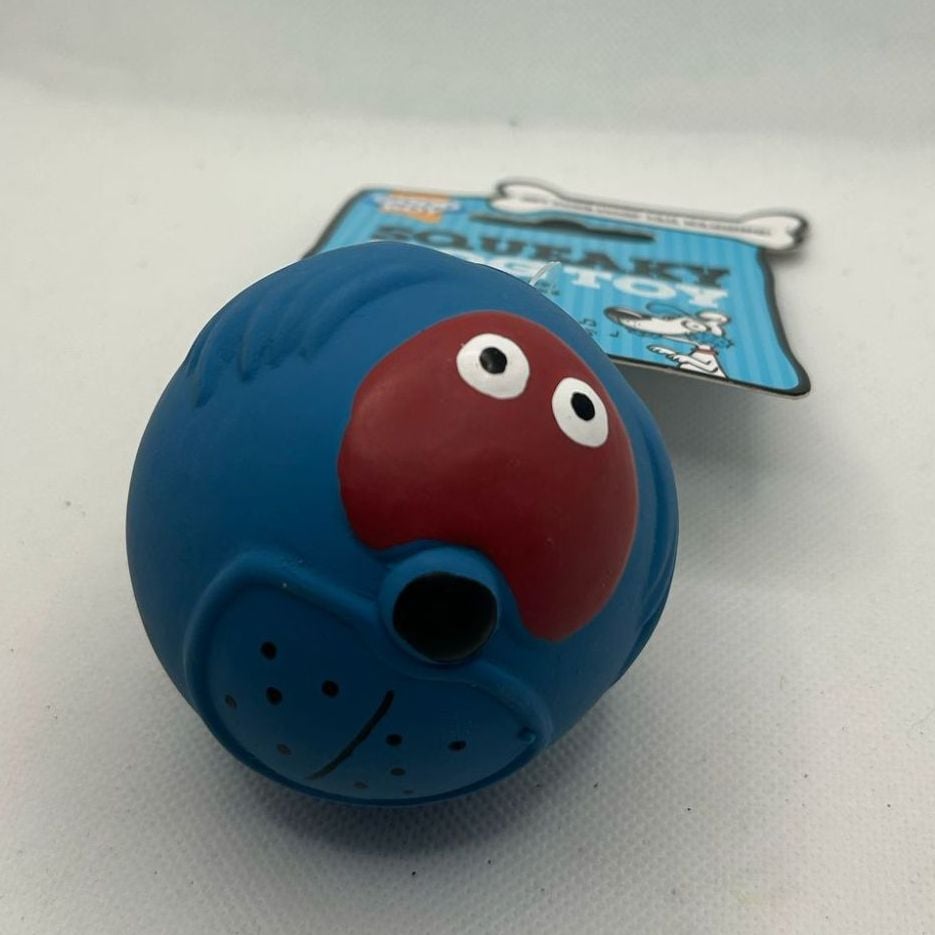 Squeaky Dog Toy - Blue Dog