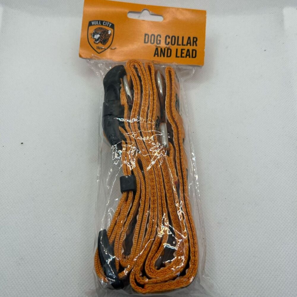 Hull City Dog Collar and Lead Set