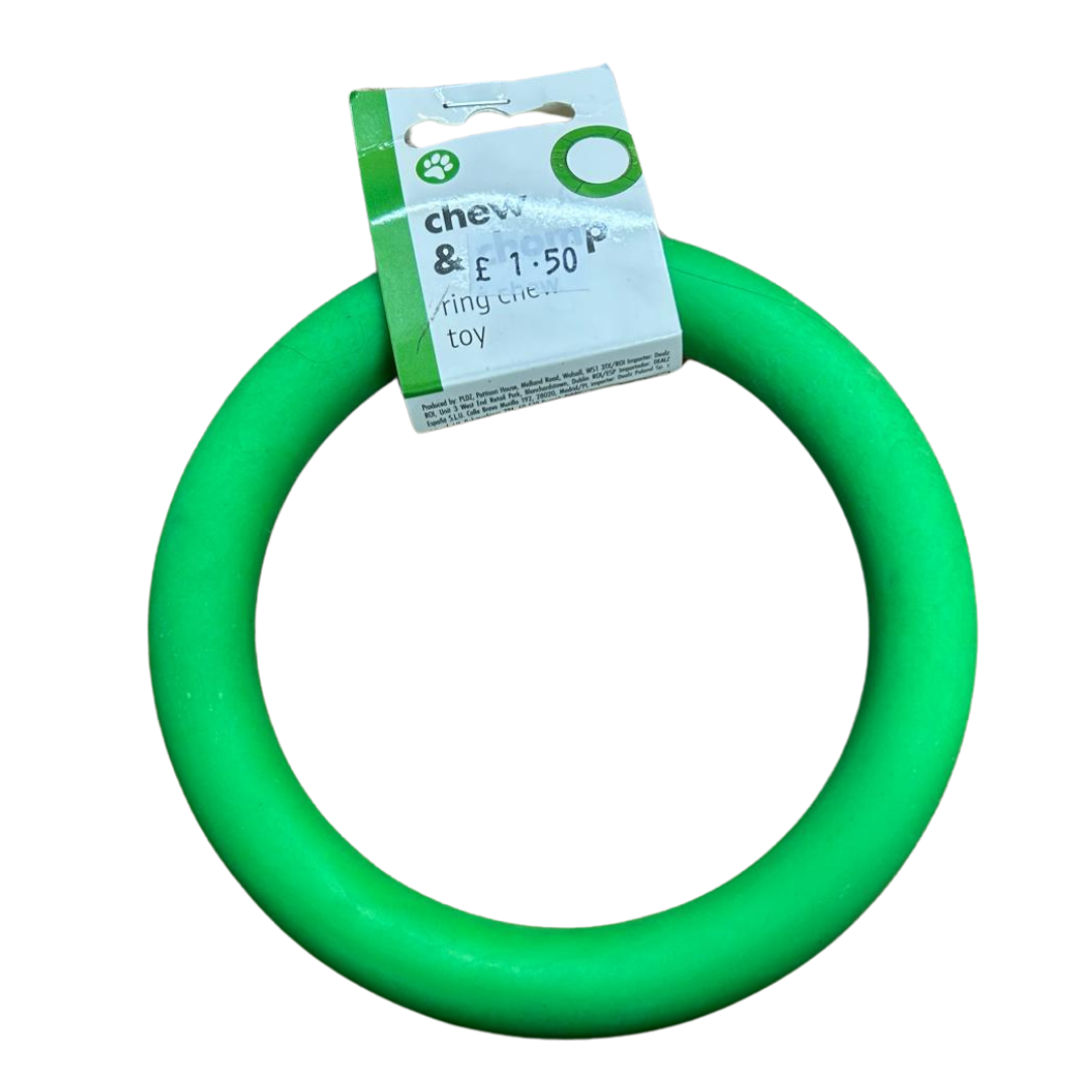 Chew & Chomp Ring Toy Green