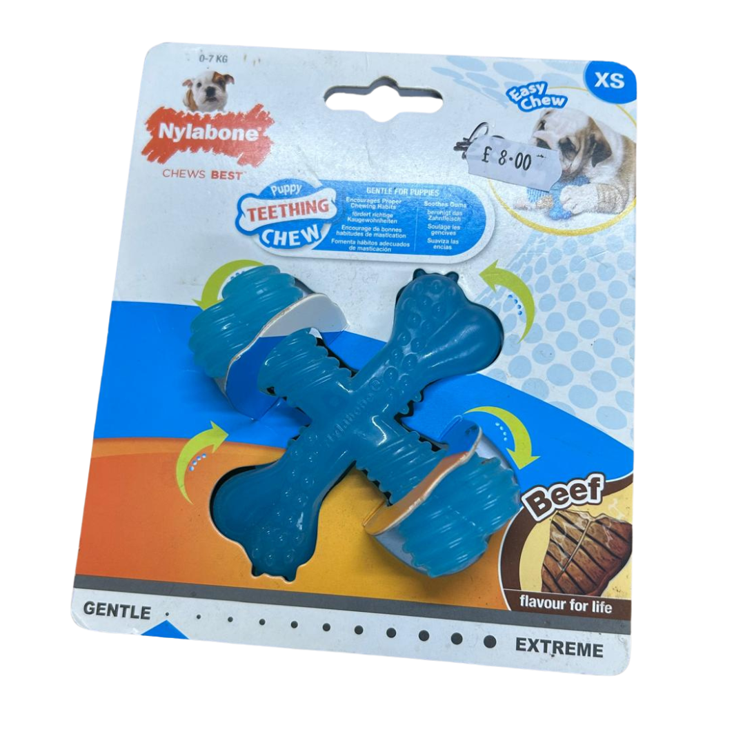 Nylobone XS Puppy Teething Chew - Beef