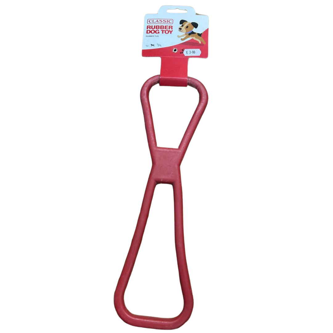 Classic Rubber Dog Toy Red