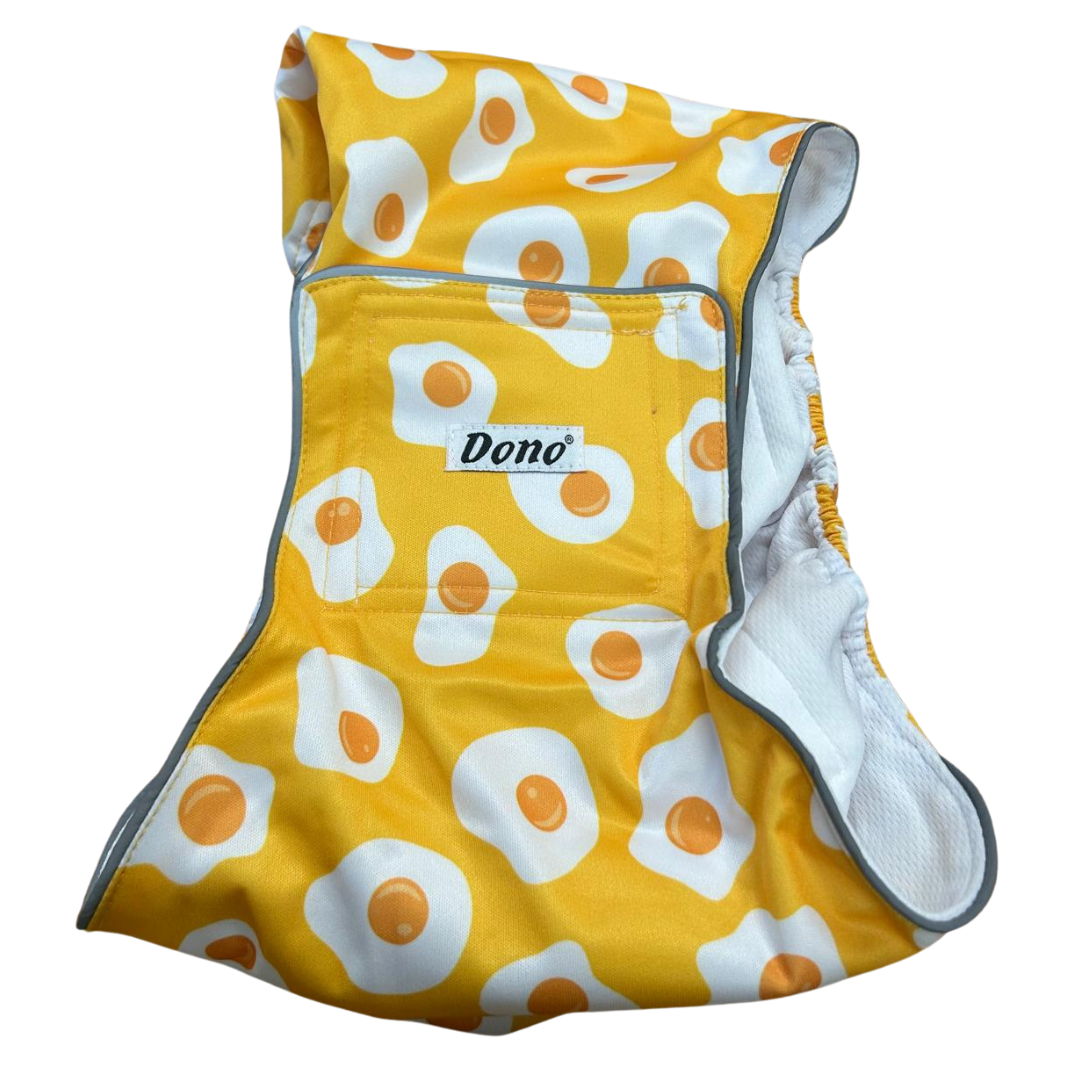 XL Reusable Belly Band Band Yellow Eggs