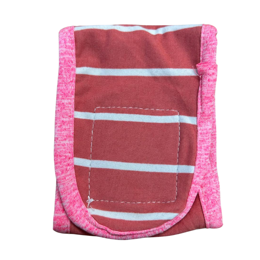 XXS (8) Reusable Belly Band Pink Stripes