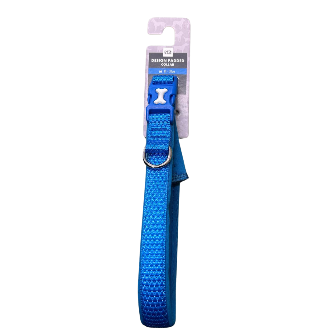 Design Padded Collar - Medium 41-51cm - Blue