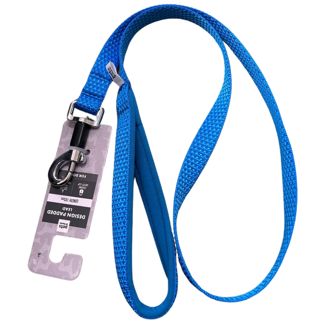 Design Padded Lead 102cm - Blue