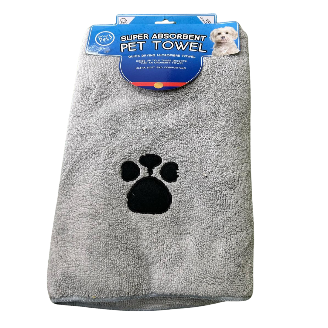 Super Absorbent Pet Towel - Grey