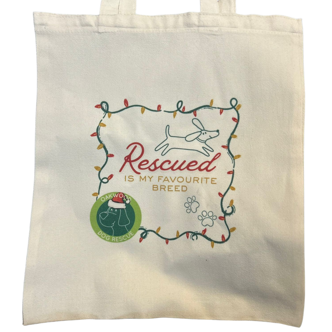 Christmas Oakwood Dog Rescue Tote Bag