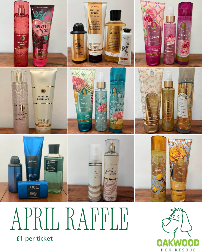 April Raffle - Enter for a chance to win 1 of 9 Bath & Body Works Sets