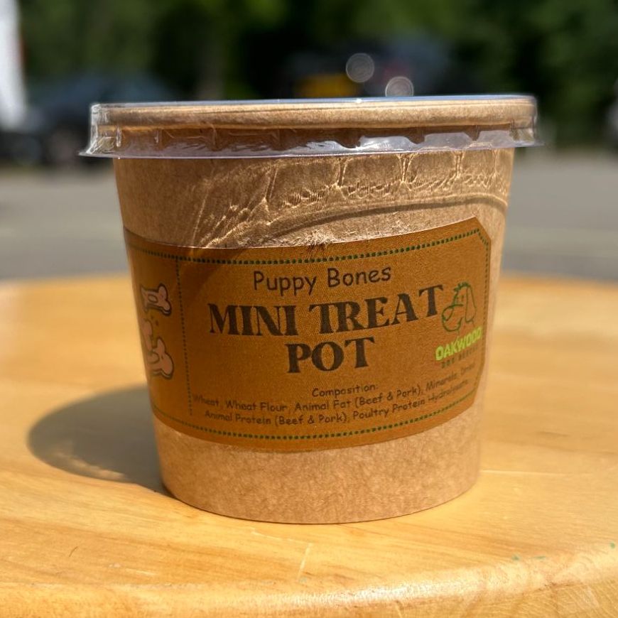 Mini Treat Pot - Puppy Bones