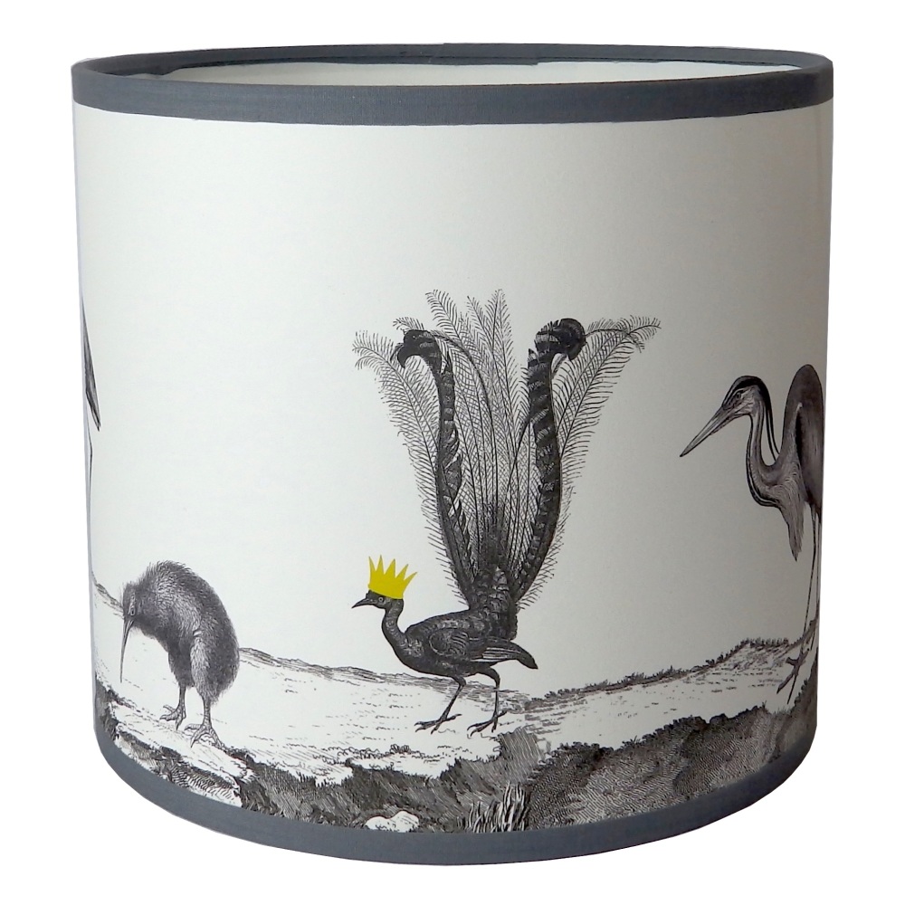 Birds Night Out Lampshade - Sample