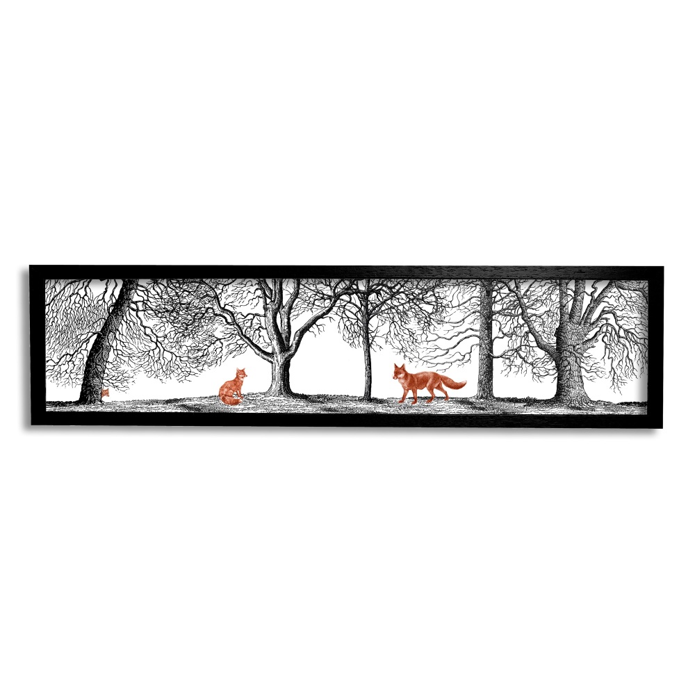 Into the Woods - Foxes Print