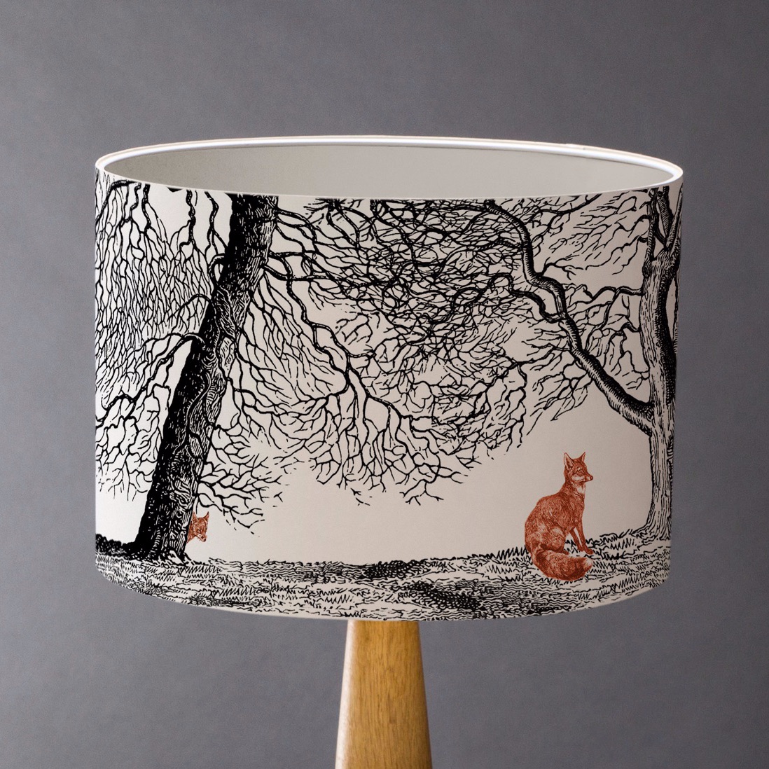 Sample - Into the Woods - Foxes Lampshade