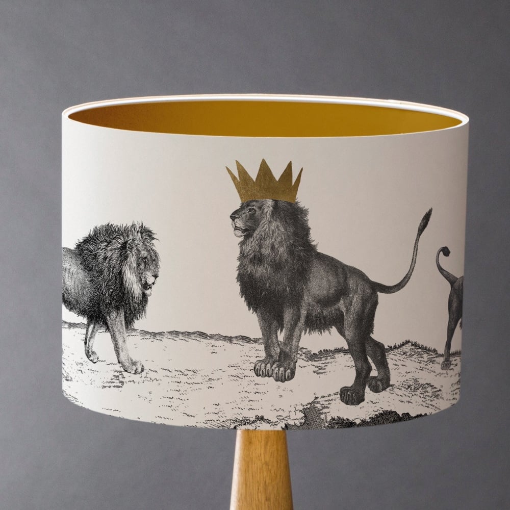 Sample Pride of Lions Lampshade