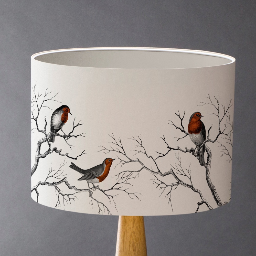 A Riot of Robins Lampshade - Small