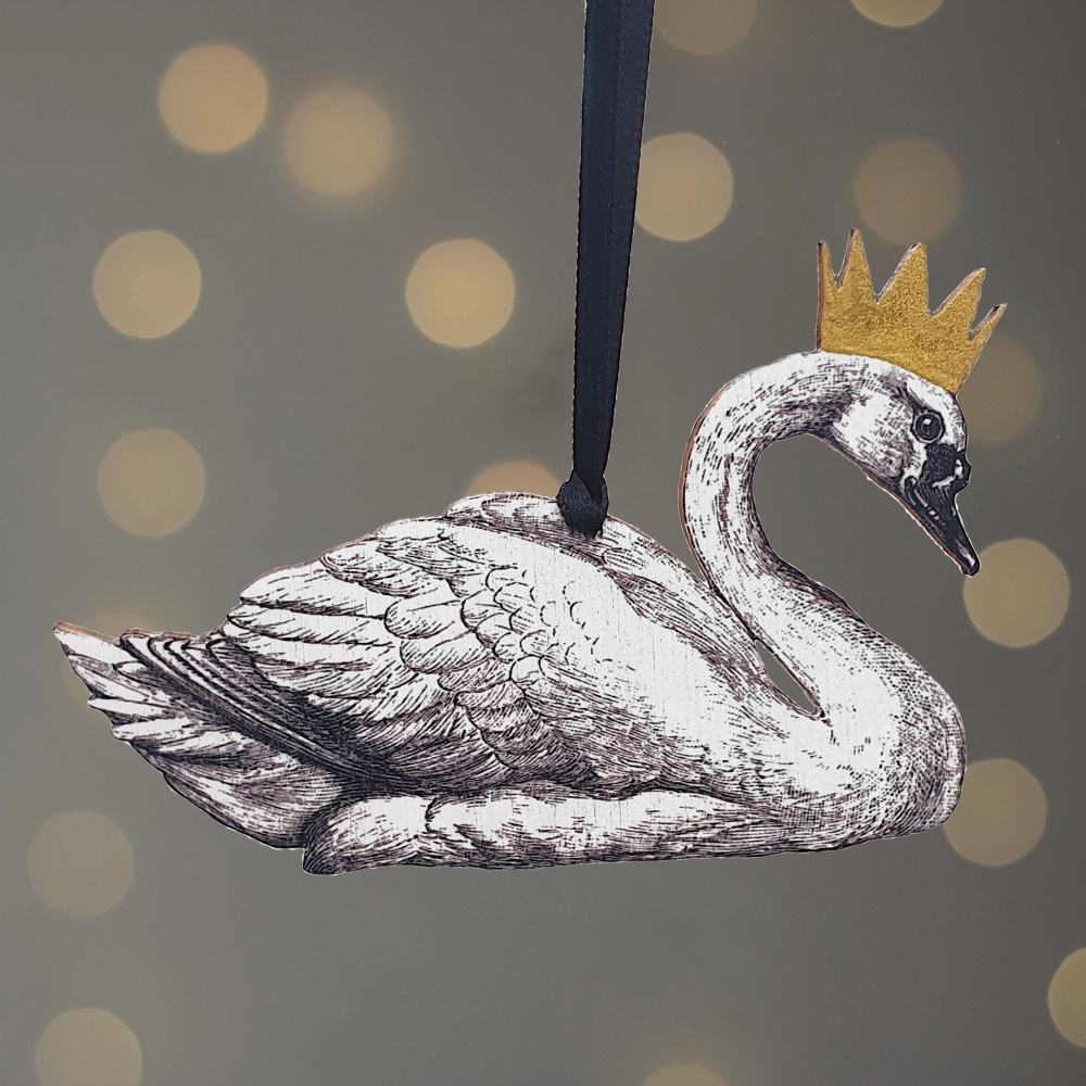 Swan tree decoration
