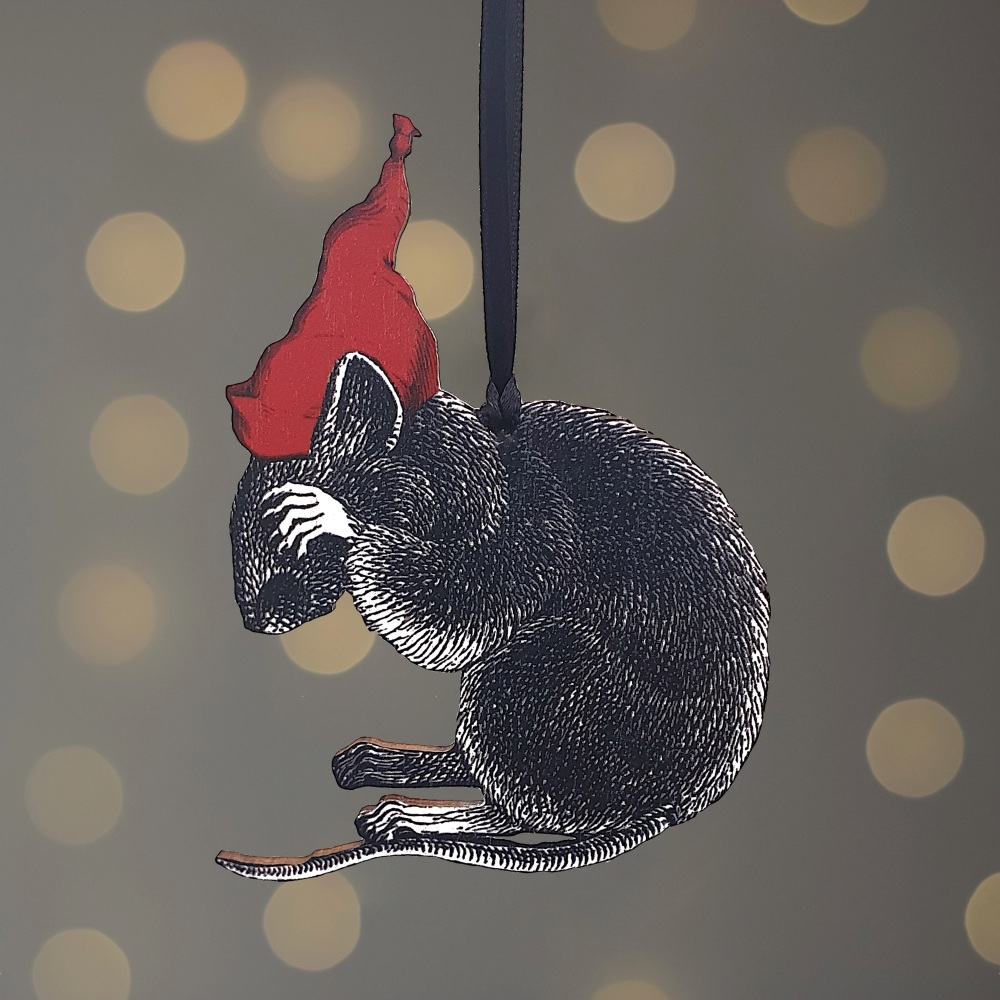 Twas the Night before - Mouse tree decoration