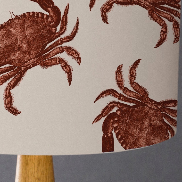 Red Crabs  Lampshade