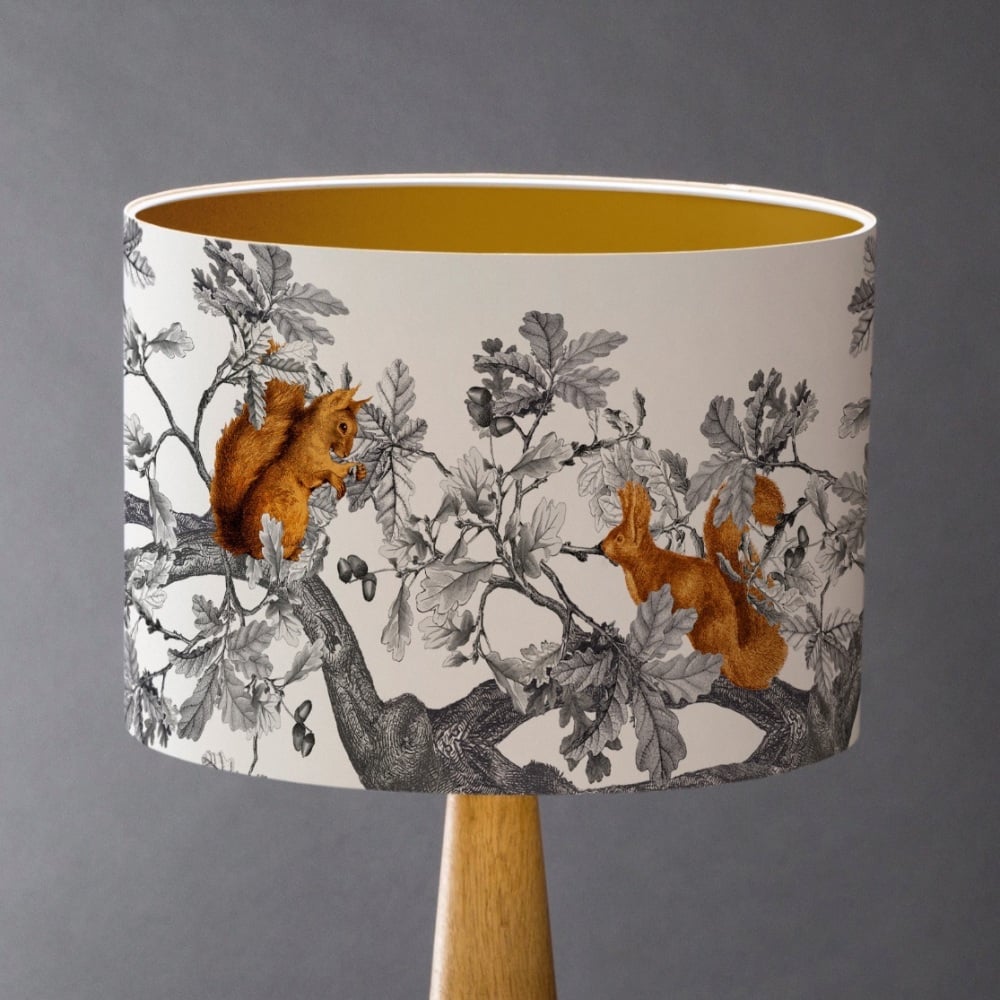 Medium - Red Squirrel Lampshade