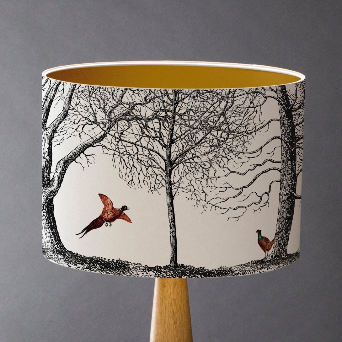 Medium - Pheasants Lampshade