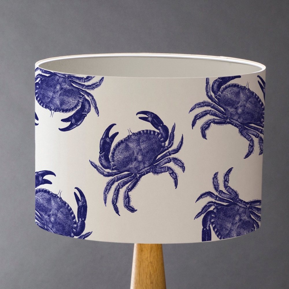 Small - Blue Crabs Lampshade