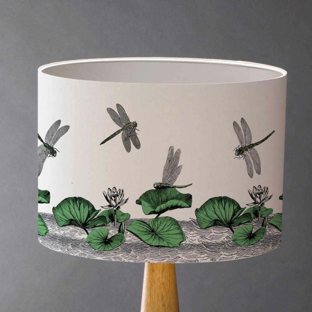 Dragonflies and Waterlilies Lampshade