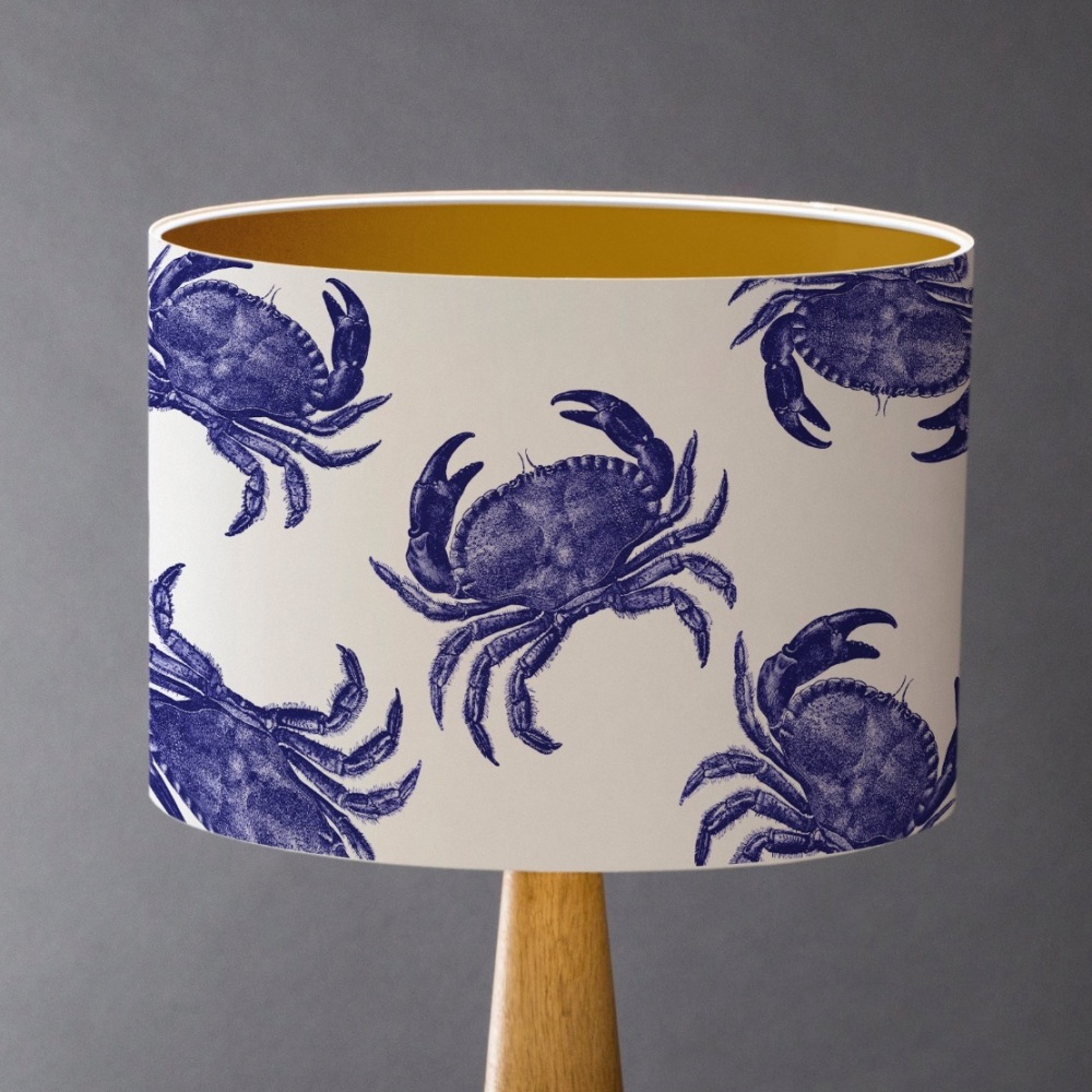Small - Blue Crabs Lampshade