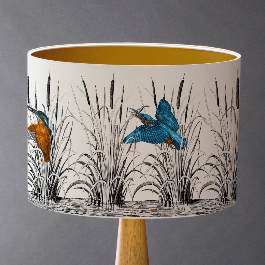 Medium - Kingfishers Lampshade