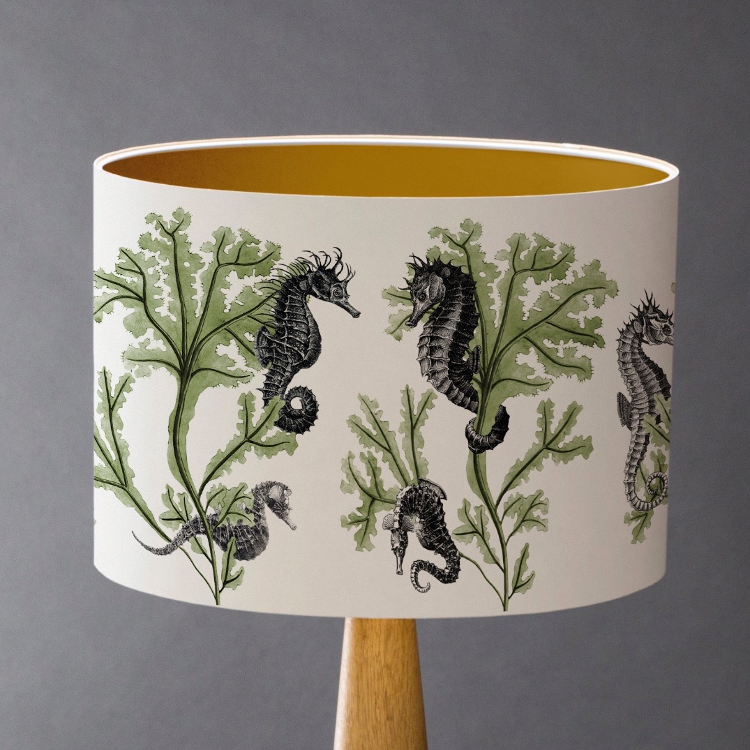 Large - Seahorses Lampshade
