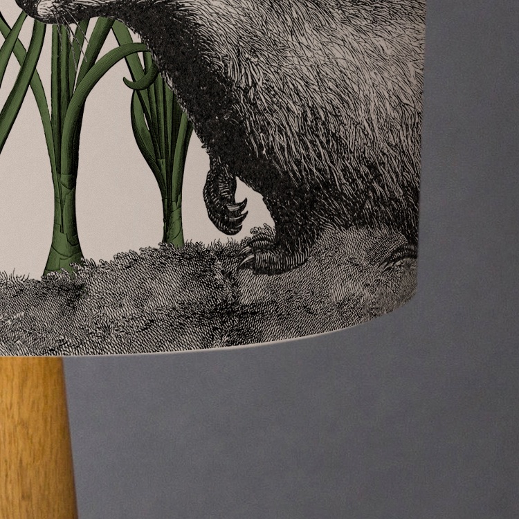The Meeting! - Badger and Duckling Lampshade