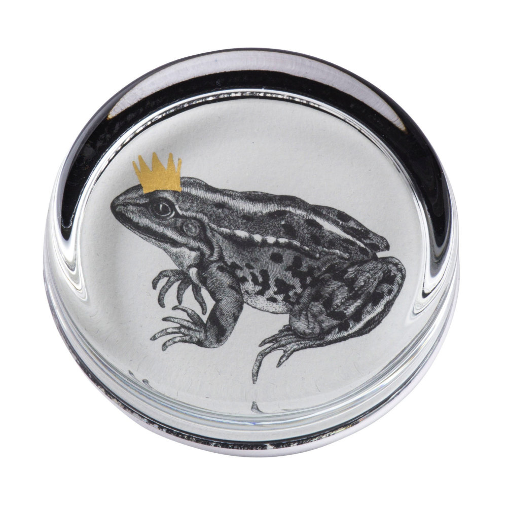 Frog Prince Hand Gilded Paperweight Cut Out