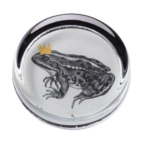 Frog Prince Hand Gilded Paperweight Cut Out