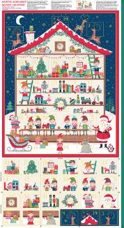 Makower - Let it Snow - Christmas Workshop Advent Calendar panel