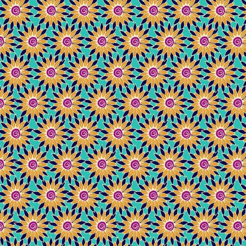 Makower - Henna by Beth Studley - Sunflower