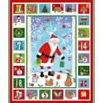 Makower - Merry Santa  Advent Calendar panel