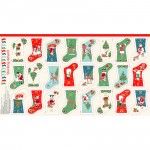 Makower - Merry Santa Mini Stocking Advent panel