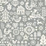 Makower - Scandi Icons Grey  Christmas