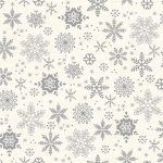 Makower - Scandi Snowflakes Grey  Christmas