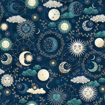 Makower - Luna - Cosmos Blue
