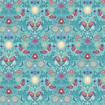 Makower - Luna - Night Garden - Teal